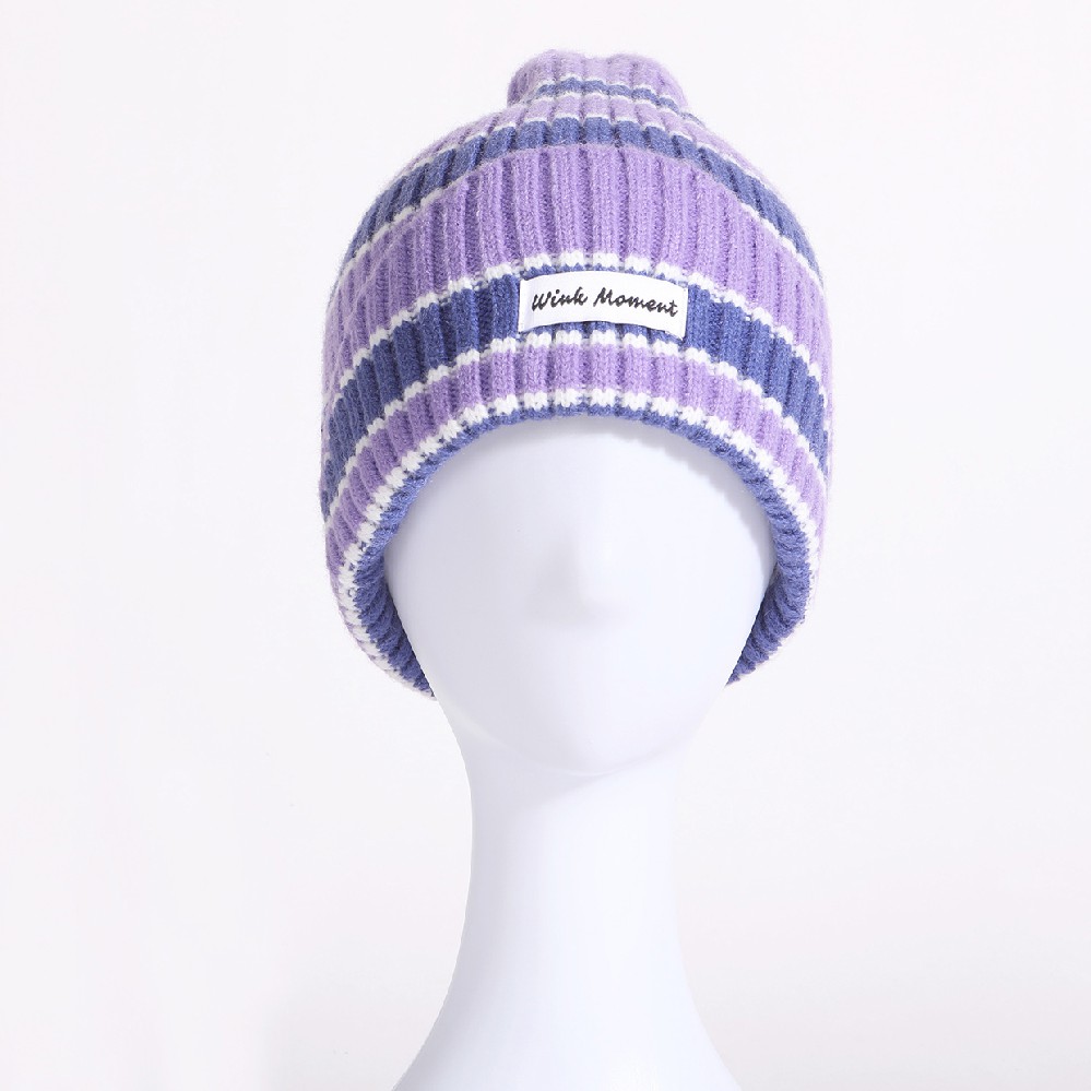 FASHION DESIGN STRIPES STYLISH BEANIE WINTER WARM KNITTED HATS