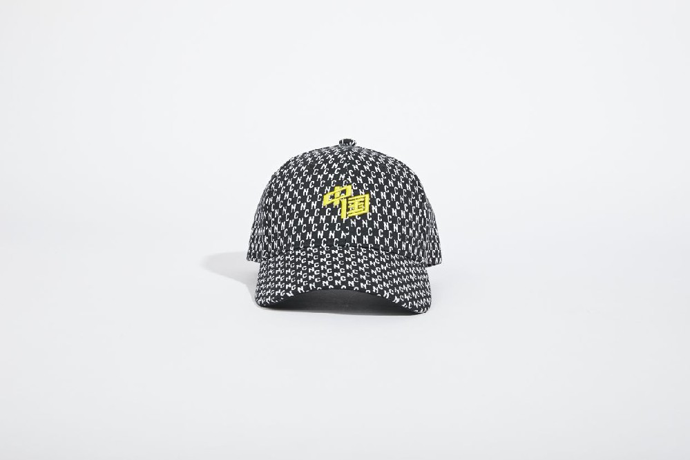 PRINT FABRIC EMBROIDERY LOGO BASEBALL CAP